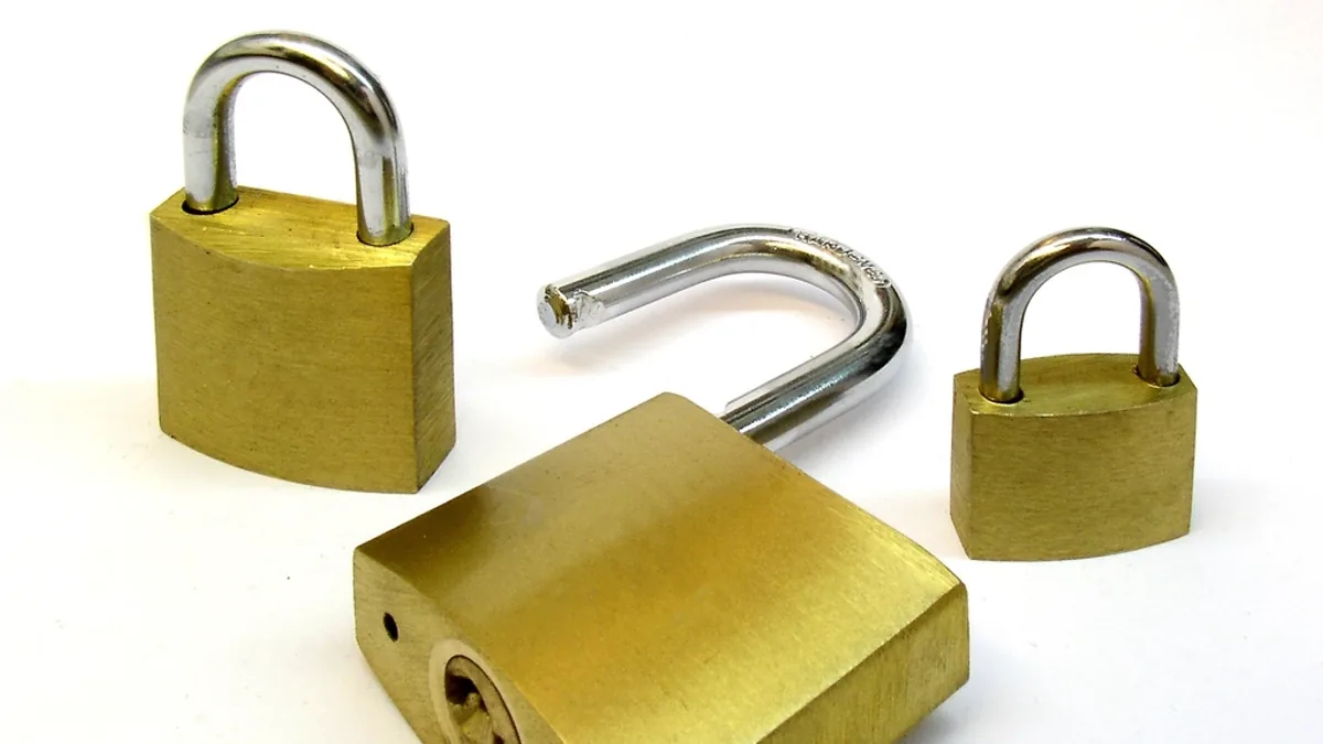 Cadenas symbolisant la protection des données personnelles et la conformité RGPD