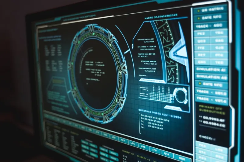Interface de cybersécurité avec données de protection sur écran d'ordinateur