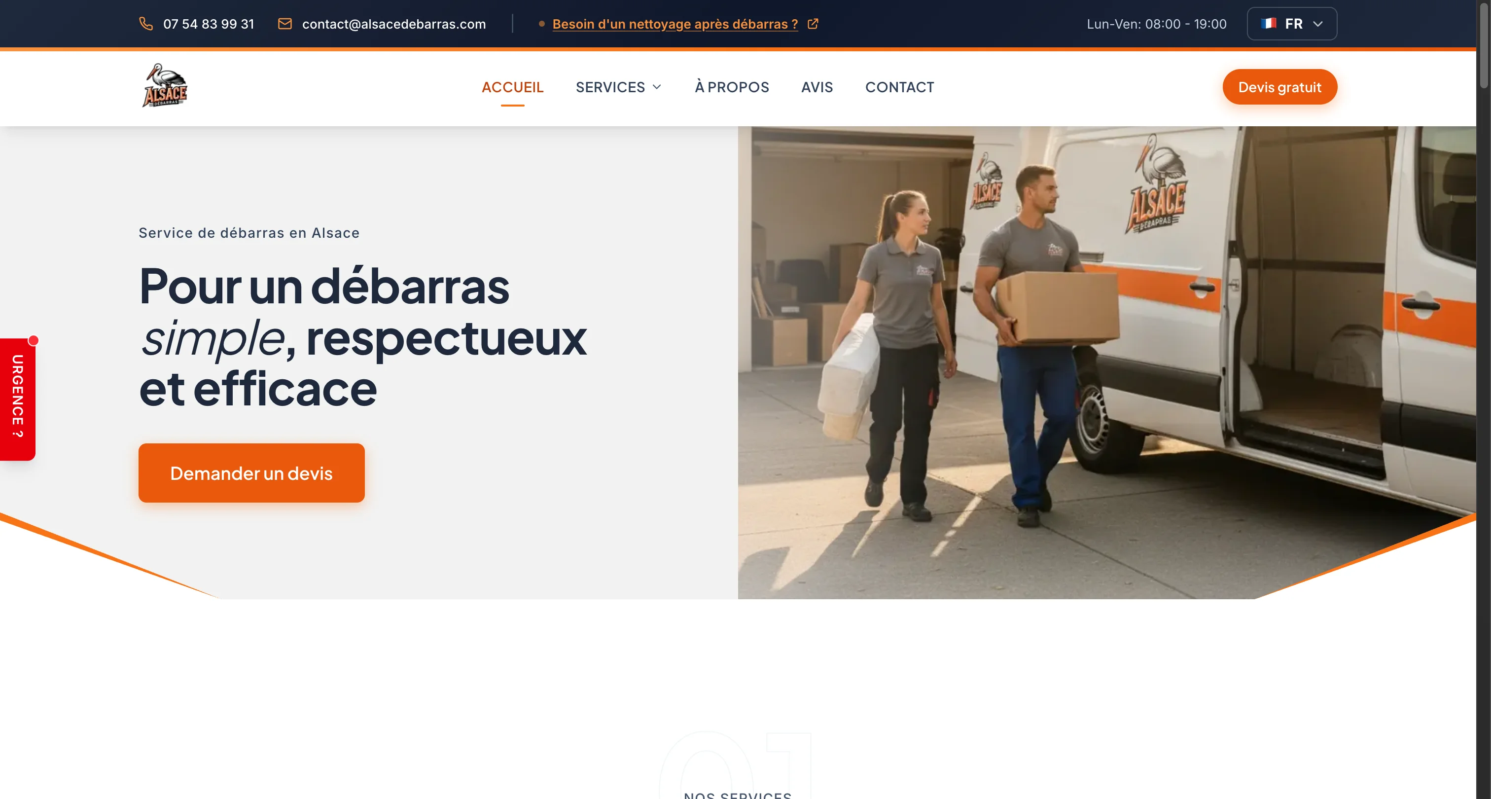 Aperçu desktop — Alsace Débarras